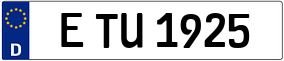 Trailer License Plate
